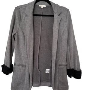 Skies Are Blue Gray Knit Blazer